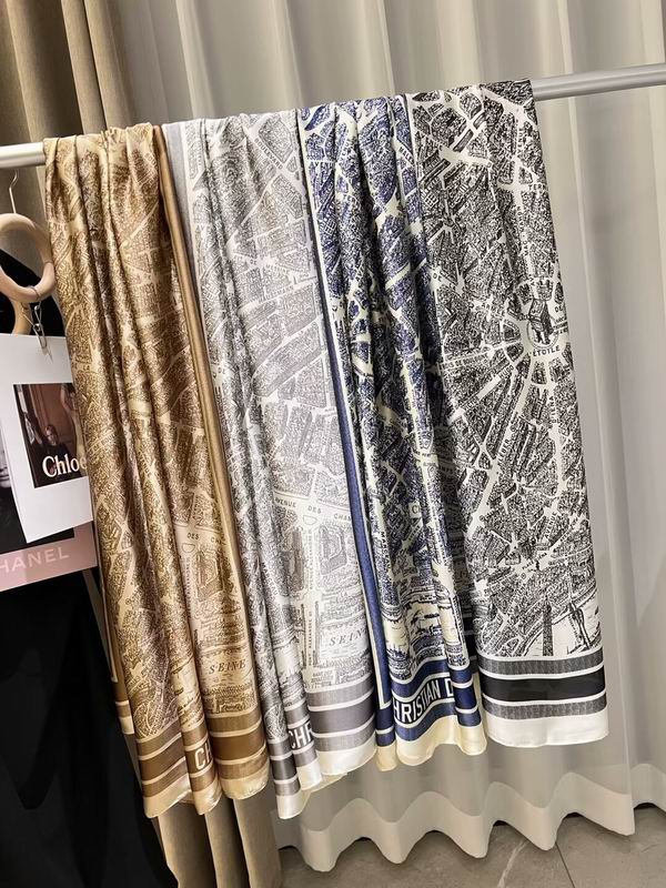 Dior silk scarf 180X90cm E030115